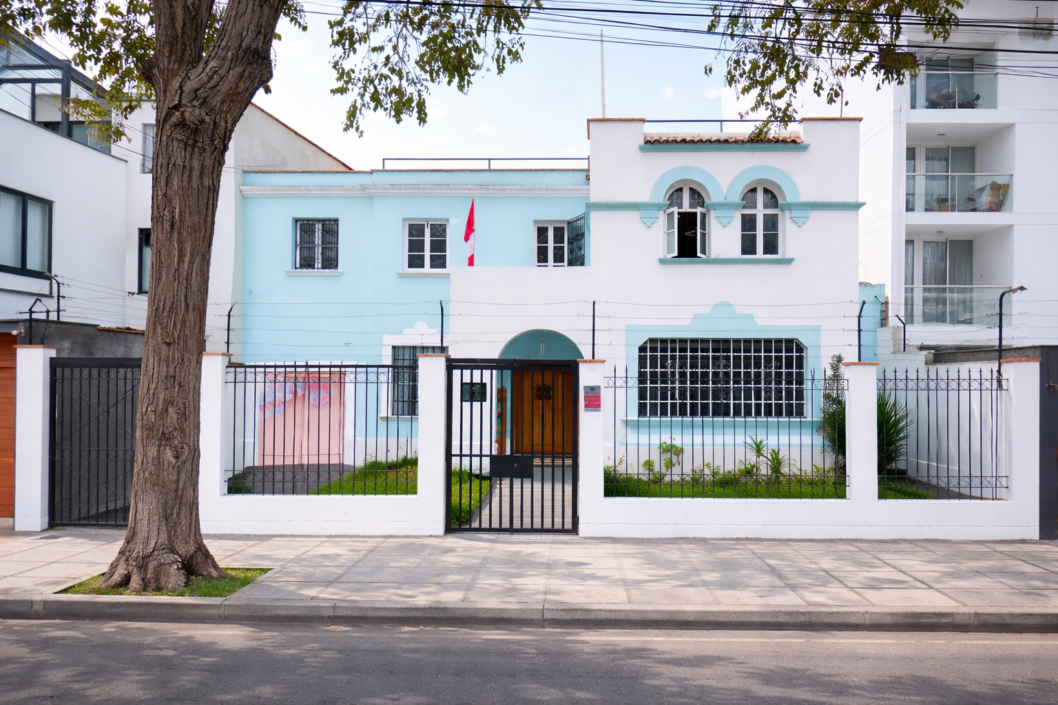 Fachada del nido Santa María Reyna Preschool en San Isidro